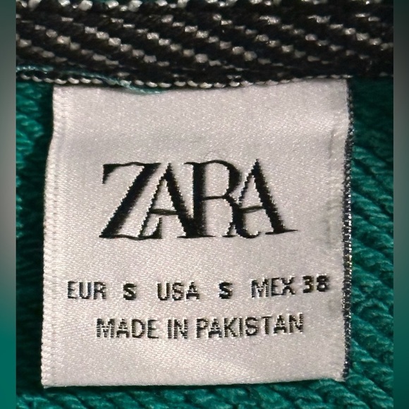A Zara Teal / green man’s crewneck sweatshirt. - Picture 6 of 6